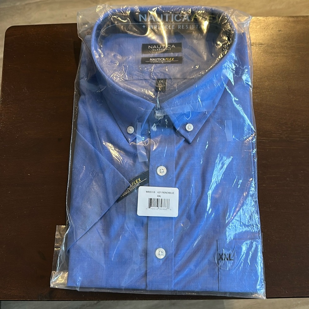 Náutica S/S Button Down Shirt, Size XXL